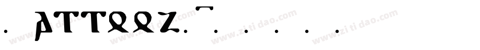 Tattooz 1字体转换